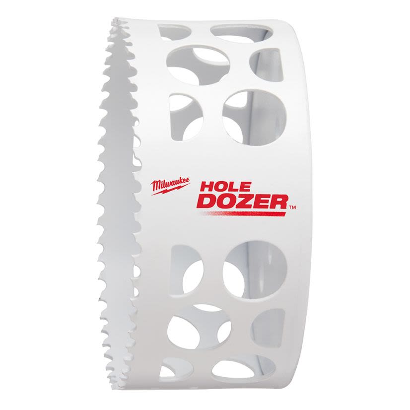 Milwaukee HOLE DOZER Ice Hardened 49-56-0217 Hole Saw, 4-1/8 in Dia, 1-5/8 in D Cutting, Bi-Metal/8% Cobalt Cutting Edge